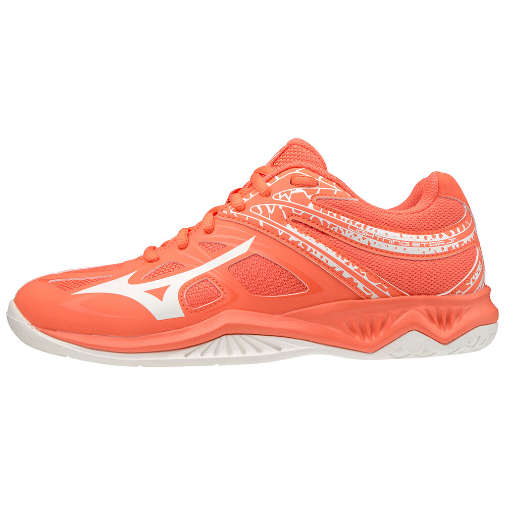 Zapatillas Voleibol Mizuno Lightning Star Z5 Hombre Coral/Blancas/Coral Baratas JSAU-79150